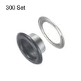 thumbnail image 3 of Uxcell 300set Grommets Kit Metal Eyelets 8mm 3/10" Hole Tiny Grommet for Shoes Clothes Belt Tag DIY Project, Grey, 3 of 6