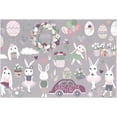 thumbnail image 7 of 6pcs Set of Cute Happy Easter Characters Placemat - 12x18in - Washable Heat Crease Resistant Printed Place Mat for Kitchen Dinner Table, 7 of 7