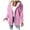 Pink, variant on Hueook Coats Women Puffer Jacket with Hood Thicken Women's Solid Color Long-sleeved Long-sleeved Hooded Casual Coat Sky Blue L