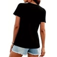 thumbnail image 4 of Funny Cat & Book Print T-shirt, Casual Crew Neck Short Sleeve Top For Spring & Summer, Women's Clothing Tee Tee For Adult, Men, Women, Teen, Teenager, Adolescent, Youth, 4 of 8