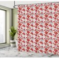 thumbnail image 4 of Ambesonne Floral Shower Curtain, Spring Petal Foliage, 69"Wx70"L, Pale Grey Orange Taupe, 4 of 4
