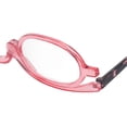 thumbnail image 3 of Lunettes de maquillage légères, pliables et rotatives, verres grossissants pour femmes, avec étui élégant +3,00, 3 of 4