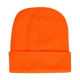 thumbnail image 4 of DALIX Cuff Beanie Cap 12" Neon Orange, 4 of 5