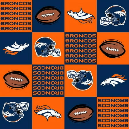 NFL Denver Broncos Cotton Fabric, 10 Yds.