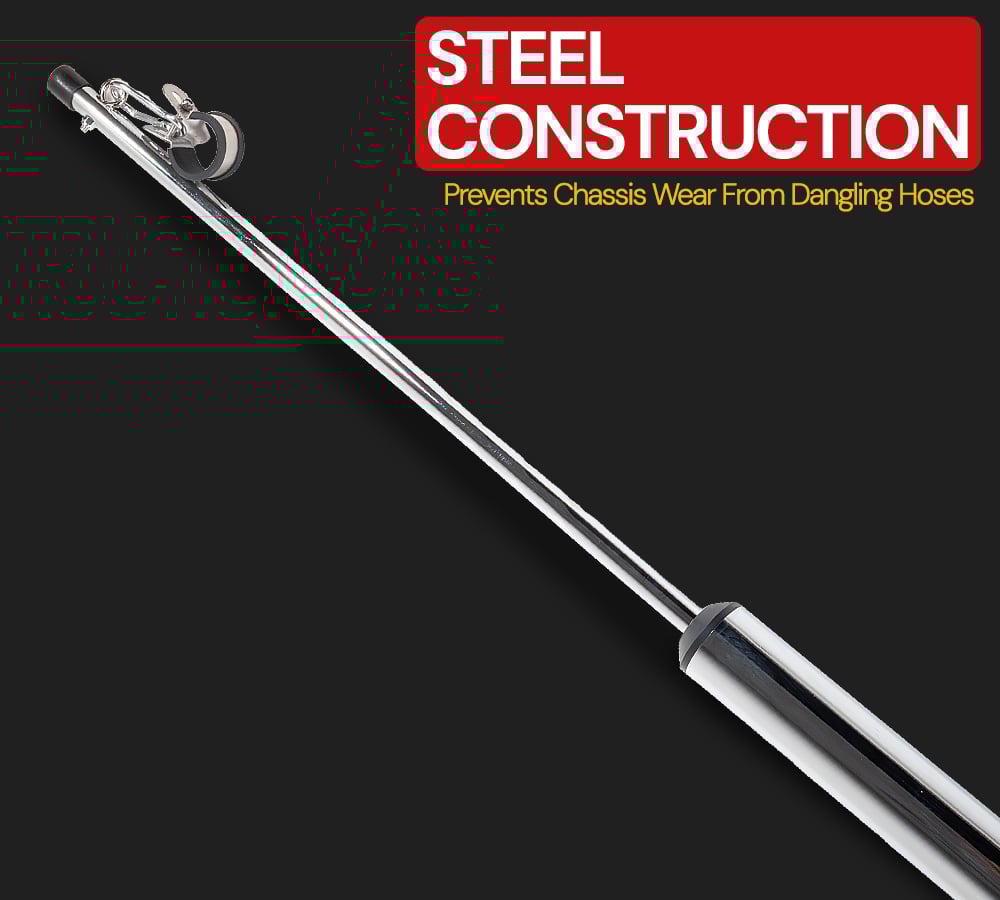 thumbnail image 6 of 40" Swivel Air Pogo Stick with Rubber Clamp for Semi Truck Air Brake Line & Electric Power Cord, 6 of 11