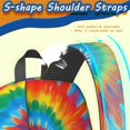 thumbnail image 5 of Red and Green Tie Dye Pattern 17" School Backpacks for Teens,Waterproof Oxford Fabric,S-Shape Padded Straps for School,Travel,Hiking,Camping, 5 of 6