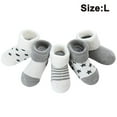 thumbnail image 4 of Baby Winter Thick Cotton Socks, Warm Toddler Boys Girls Socks 0-32 Months Gray 18-32 months, 4 of 8