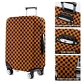 thumbnail image 5 of Orange and Black Checkered Pattern Luggage Cover Fashion Suitcase Cover Baggage Covers Fit 25-28 Inch Luggage (Go Travel), 5 of 5