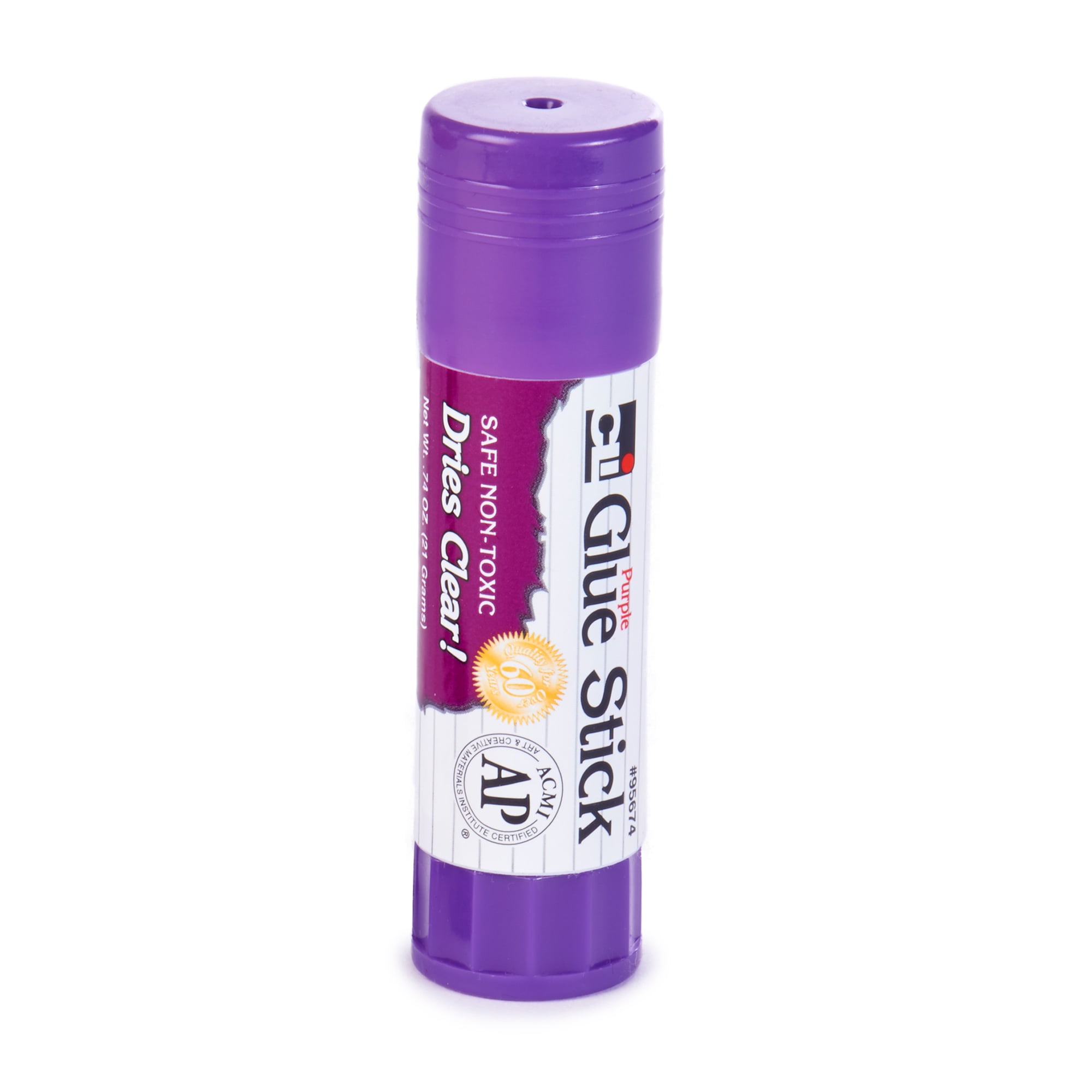 Charles Leonard CHL95674-3 0.74 oz Glue Stick - Purple - 3 per Pack - 12 Count