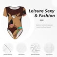 thumbnail image 6 of Gokiu Scooby-Doo Womens Bodysuits Short Sleeved Round Neck Bodysuits Fashion T-shirt, 6 of 7