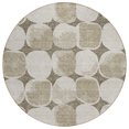 thumbnail image 2 of Addison Rugs Chantille Indoor/Outdoor Transitional Circles Taupe Washable Round Rug, 8' x 8', 2 of 6