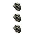 thumbnail image 2 of Justharion Gothic Punk Golden Horror Skull Ring Excellent Suitable For Many Occasions Easy silver 10 3Set, 2 of 6