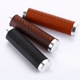 thumbnail image 2 of Universal Bicycle Pu Leather Anti Slip Handlebar Grips Cover Cycling Grip, 2 of 7