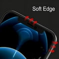 thumbnail image 5 of Apple iPhone 12 /6.1" Screen Protector 3D Carbon Fiber Full Coverage Soft Edge Tempered Glass Screen Protector [Edge to Edge Protection] Tempered Glass for iPhone 12 ,by Xpm, 5 of 8