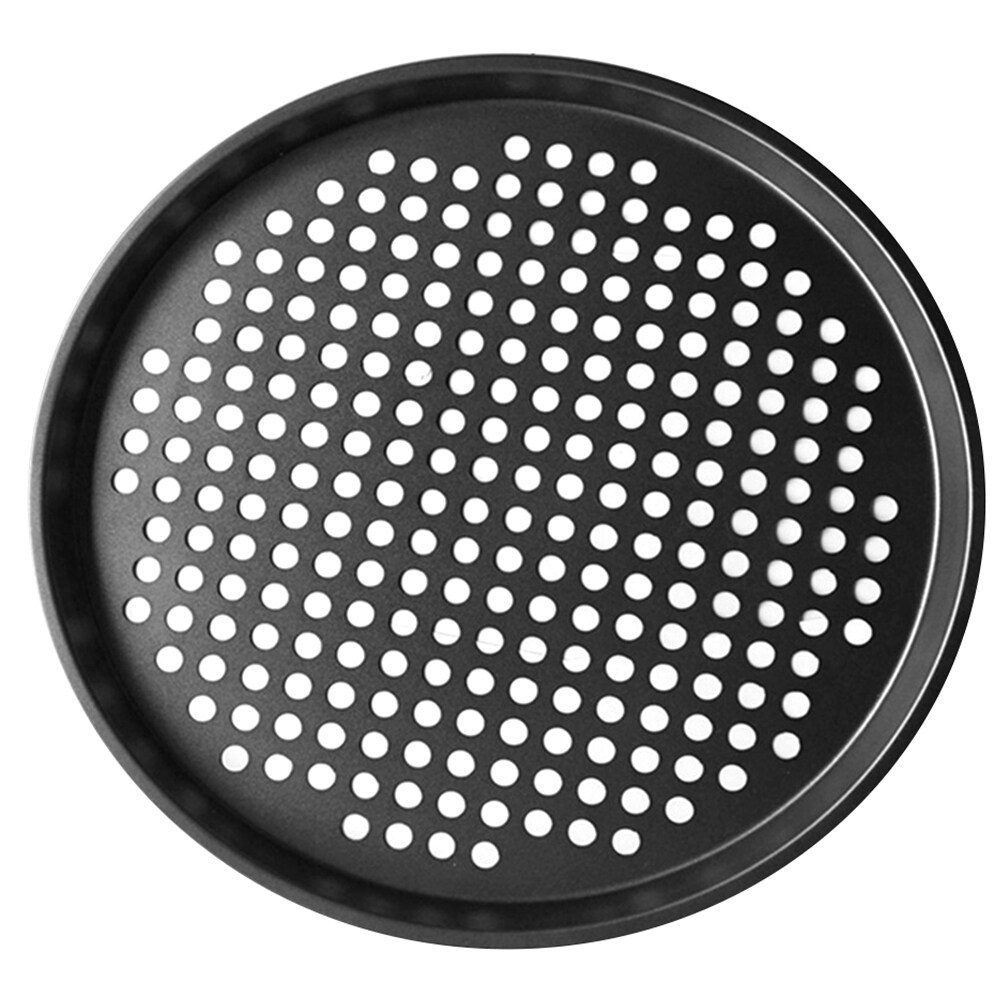 Hemoton 1pc Nonstick Pizza Baking Pan Tray with Holes Nonstick Baking Mold Cake Pan Bakeware