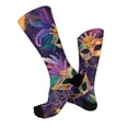 thumbnail image 5 of ASDFVBKG Carnival Mardi Gras for Novelty Casual compression Socks For Women Men Contrast Color Stockings C, 5 of 6