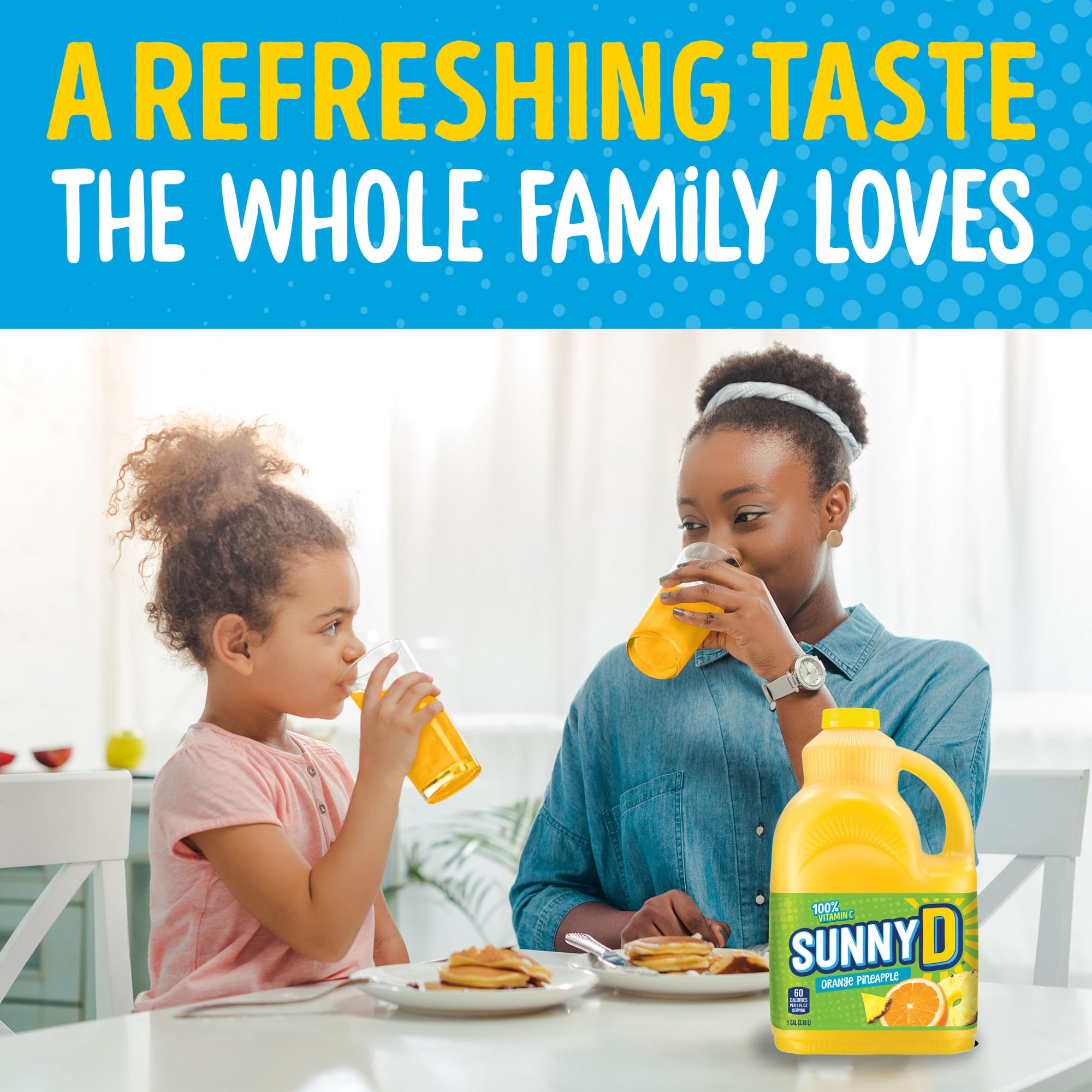 SUNNYD Orange Pineapple Juice Drink, 1 Gallon Bottle