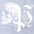 thumbnail image 2 of CafePress - Gothic Skull Initial P - Cute Infant Baby Football Bodysuit, 2 of 3
