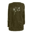 thumbnail image 5 of Xdegoge Womens Fleece Sweatshirts Pullover Warm Sherpa Lightweight Long Sleeve Tops with Pockets Fuzzy Cozy Casual Oversized Winter Clothes, 5 of 5