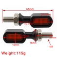 thumbnail image 4 of LED Rear Mini Turn Signal Indicator For Sportster Touring Dyna Black Amber, 4 of 10