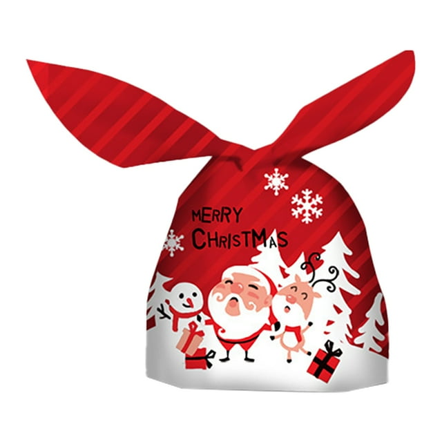 Less Than 5 Home Textile Storage Christmas Candy Packaging Bag Lovely Rabbit Ear Bag Nougat Dessert Gift Bag