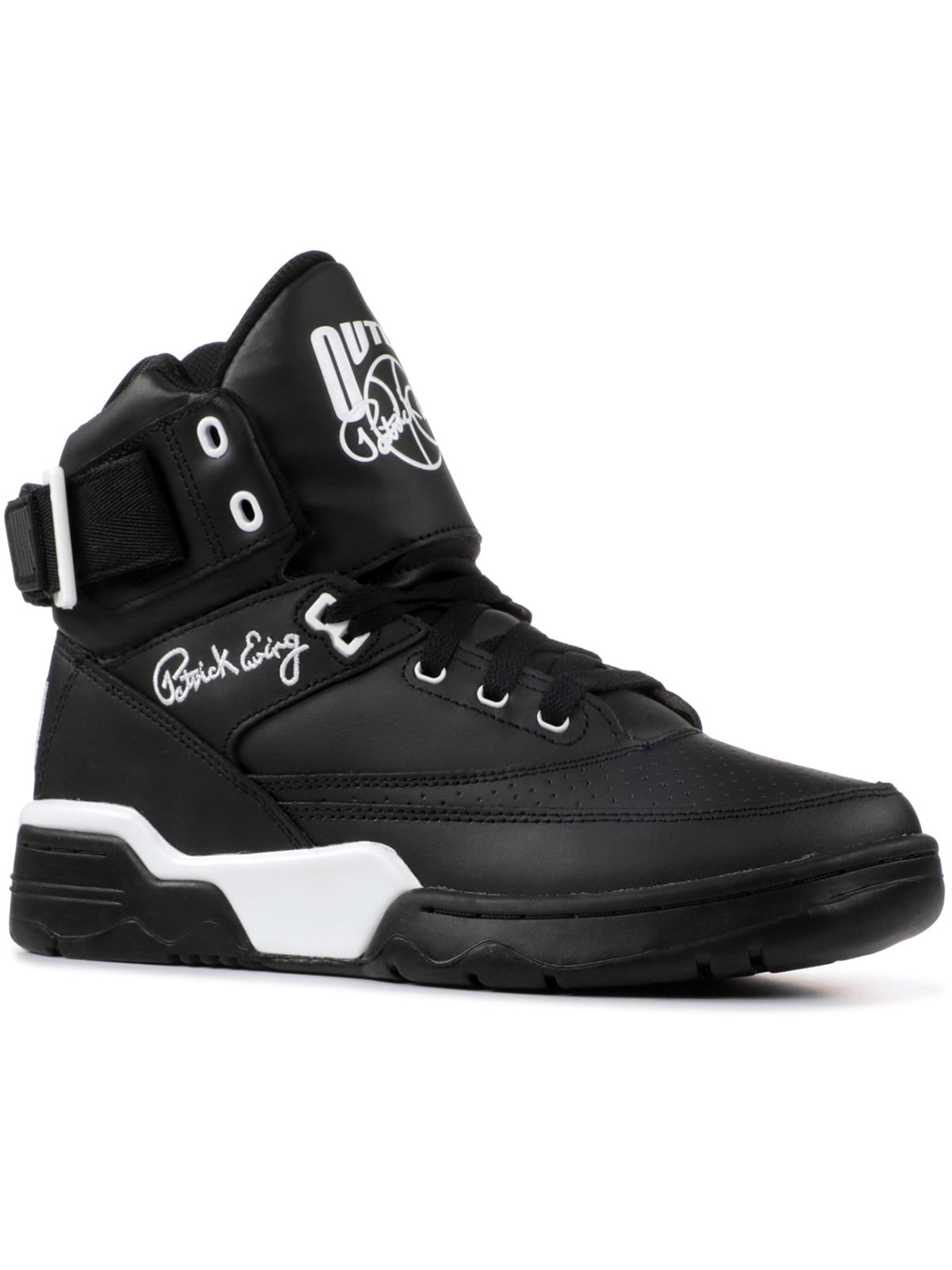 patrick ewing shoes black and white