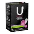 thumbnail image 3 of U by Kotex Balance Daily Wrapped Panty Liners, Light Absorbency, Long, 90 Count, 3 of 8