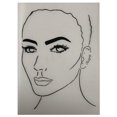 thumbnail image 4 of Tablero reutilizable para practicar pintura facial, plantillas para pintar, salón y Estilo B, 4 of 9