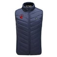 thumbnail image 2 of Winter Outdoor Fast Warm Up Heated Vest Usb Smart Warm Layer Cotton Padded Sleeveless Zip Up Jacket Regular Fit Heated Vest for Men, 2 of 8