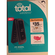 Totalwireless ZTE Flip-phone 4G "Free month included "