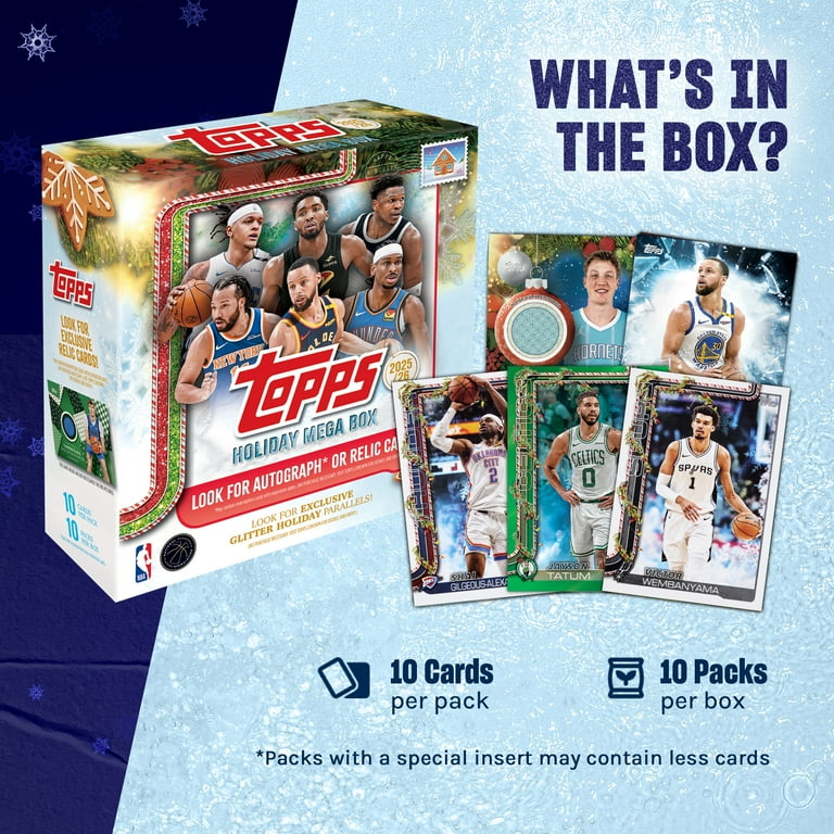 2025-26 Topps Holiday Basketball - Factory Sealed - Mega Box