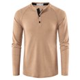 thumbnail image 6 of Fesfesfes Blouse Shirt for Men Stand Collar Long Sleeve T-Shirt Solid Bottoming Shirt Wagoff Top Sale Clearance, 6 of 6