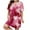 Hot Pink, variant on Womens Nightgowns Plus Size Casual Sleep Dress Women's Plus Heart Print Short Sleeve Round Neck Medium Stretch Loose Nightdress Valentine's Day Nightdress