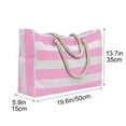 thumbnail image 3 of Luckky Oversized Bohemian Striped Canvas Beach Tote Bohemia Bag for Women & Girls,Waterproof Sandproof Swim Pool Bag with Zipper Closure and Wet Pocket,Portable Travel Handbag, 3 of 7