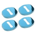 thumbnail image 1 of 4Pcs Couvercle de Serrure de Porte en Acier Inoxydable Décor Accessoires en Métal, Intérieur de Protection, pour Auto, Bleu, 1 of 8