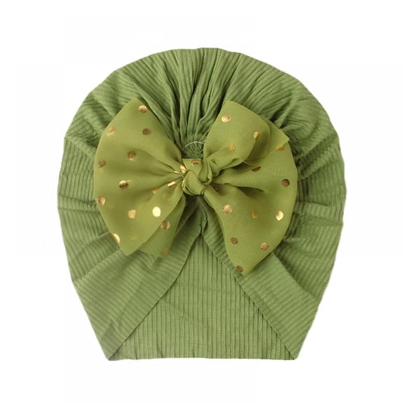 Topumt Kids Toddler Baby Turban Bow Knot Head Wrap Cute Boys Girls Beanie Hat Cap