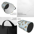 thumbnail image 3 of Swim Capybaras Duck Laundry Basket, Laundry Hamper Waterproof Laundry Bag Clothes Hamper Laundry Bin with Handles for Bedroom, Living Room, Kids Room-#, 3 of 5