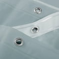 thumbnail image 3 of Barossa Design Lightweight Waterproof Shower Curtain PEVA Liner with 3 Magnets -Stone Blue, 72" x 72", 3 of 6