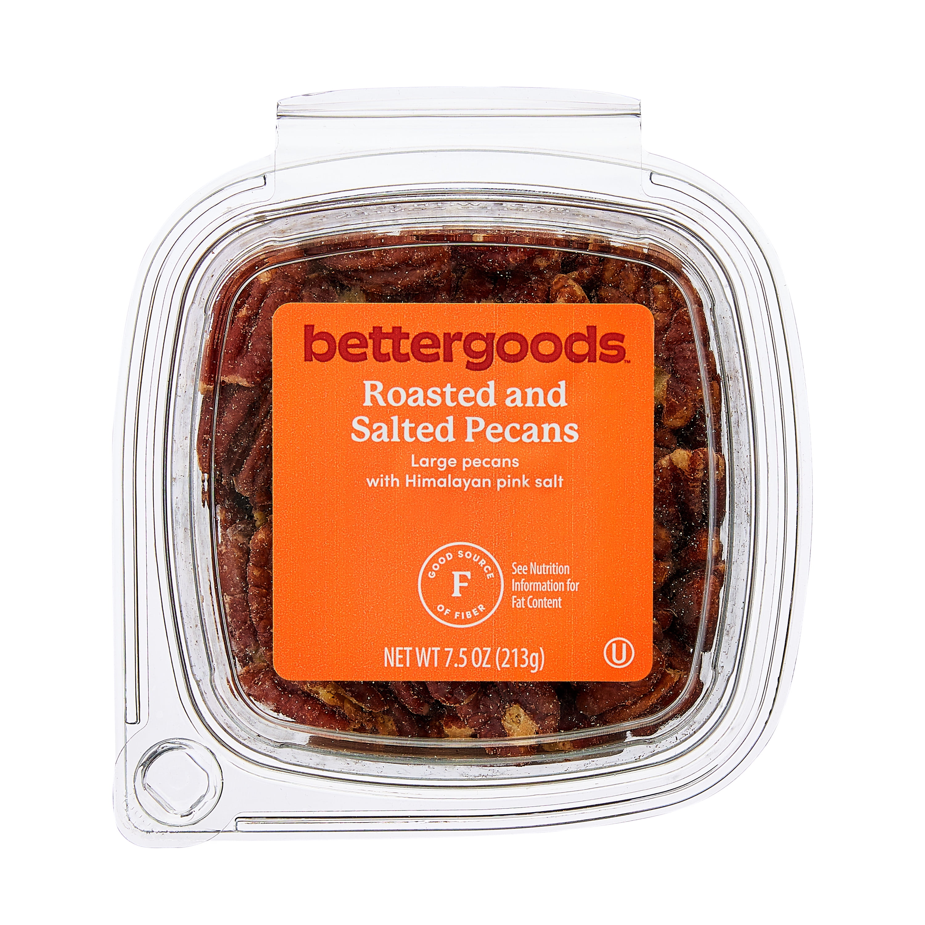 (3 pack) bettergoods Roasted and Himalayan Salted Pecans, 7.5 oz