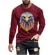 thumbnail image 2 of Blusas y camisas de manga larga con cuello redondo para hombre, blusa de manga larga con cuello redondo y estampado de moda para hombre, blusa de poliéster para hombre, 2 of 5