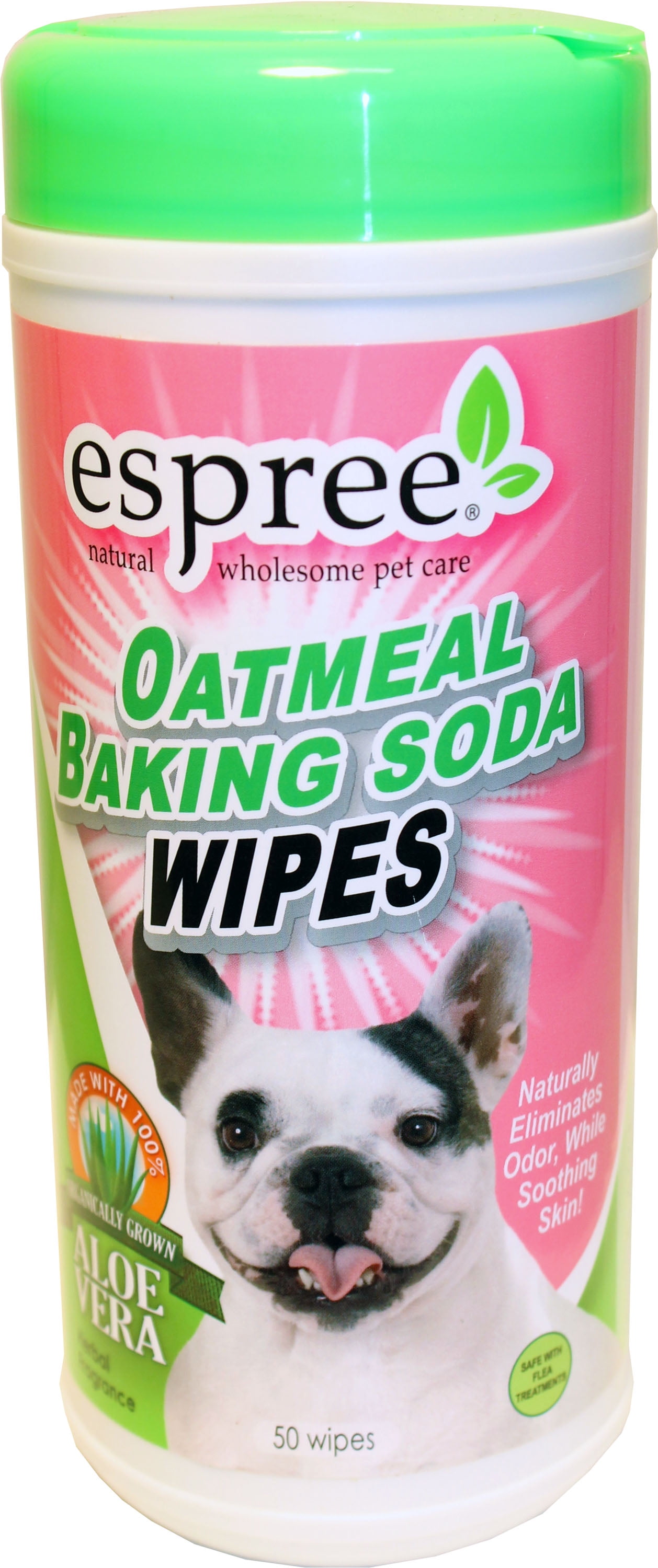 Espree Oatmeal Baking Soda Cleaning Wipes for Dogs , 50 count