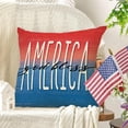 thumbnail image 5 of July 4th Watermelon Patriotic Decorative Throw Pillow Covers 18 x 18 Set of 4, God Bless America Blue Red Cushion Case Decor, Sweet Land of Liberty Plaid Stripes Summer Farmhouse Home Decoration, 5 of 5