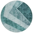 thumbnail image 2 of Addison Rugs Chantille Indoor/Outdoor Transitional Geometric Teal Washable Round Rug, 8' x 8', 2 of 5