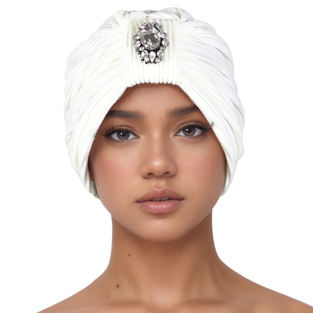 SUNSIOM Turbans pour Femmes Design Strass Décontracté Élégant Tête Tressée Turbans
