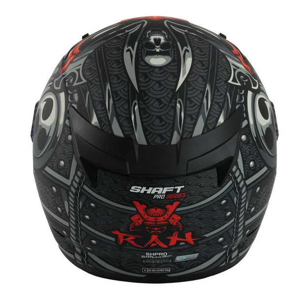 Casco Shaft Sh545 Rojo Negro Mate Ran Cerrado rojo M SHAFT SH545 Walmart en linea