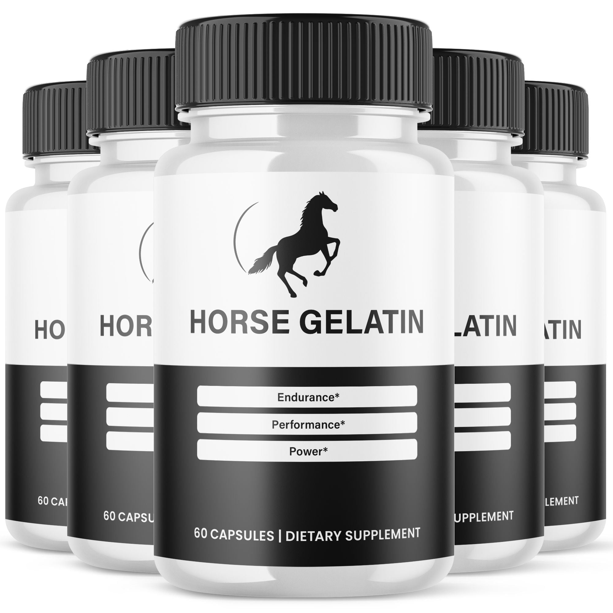 Horse Gelatin Advanced Formula Pills All Natural Vitamin Supplement HorseGelatin 300 Capsules