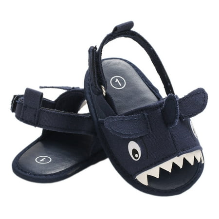 

Meihuida Toddler Baby Boys Girls Casual Shark Non-Slip Sandals Soft Sole Flats Slippers Infant First Walker