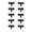 Matte Black, variant on Dior Multipack T Bar Pull, Brass - Pack of 10