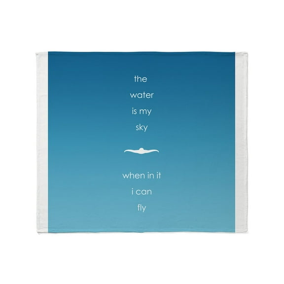 CafePress - Water Is My Sky Throw Blanket - Soft Fleece Throw Blanket, 50"x60" for All Ages