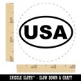 thumbnail image 2 of United States of America USA Oval Rubber Stamp for Scrapbooking Crafting Stamping - Small 3/4 Inch, 2 of 7